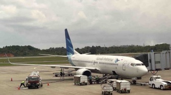 Garuda Indonesia Datangkan Pesawat Boeing 737 Baru dari Yordania