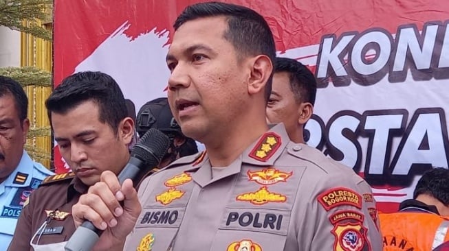 Kapolresta Bogor Kota Kombes Pol Bismo Teguh Prakoso saat memberikan keterangan kepada wartawan. [Irfan/Bogordaily]