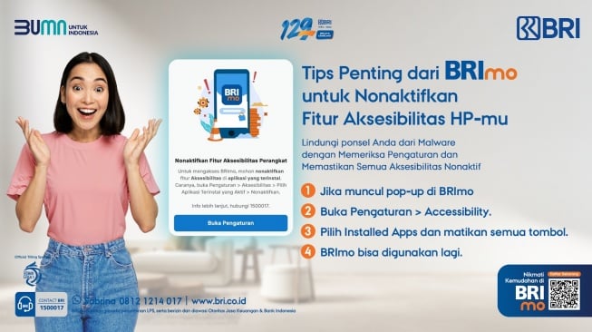 Begini Cara Mudah Nonaktifkan Aksesibilitas untuk Keamanan Mobile Banking BRImo