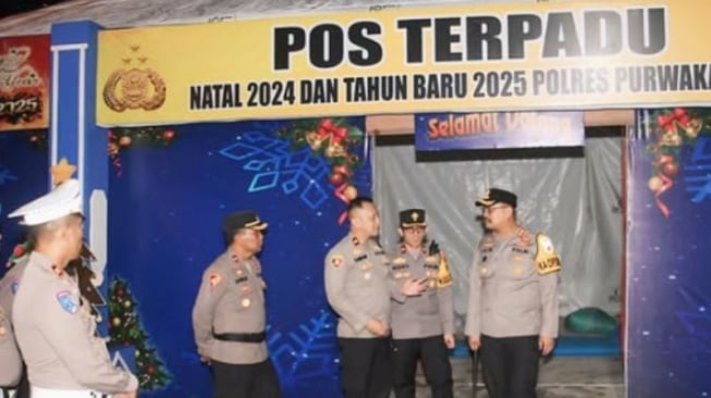 Amankan Natal dan Tahun Baru, Polres Purwakarta Sebar Personel Gabungan di 37 Titik Pos Pengamanan